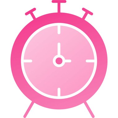 çalar saat simgesi, vektör tasarımı