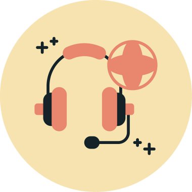 Çağrı merkezi. Web simgesi vektör illüstrasyonu