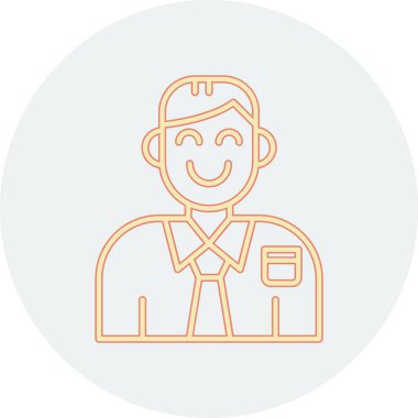 Bir insan simgesinin vektör illüstrasyonu