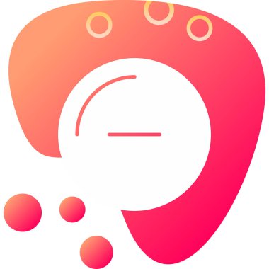 Simgesi olan bir yüzün vektör illüstrasyonu