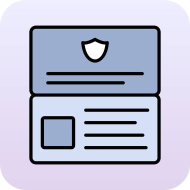 Polis rozeti. Basit illüstrasyon