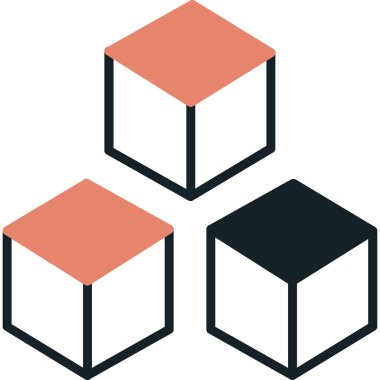 küp küp vektör simgesi