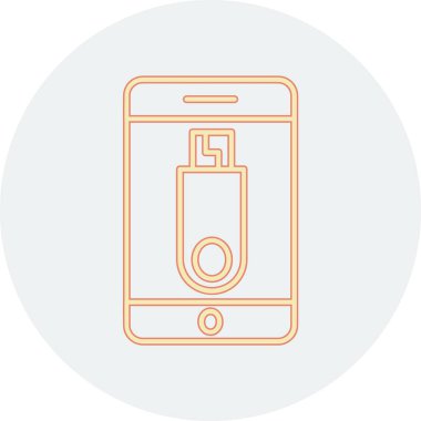 Modern otomatik simgenin vektör illüstrasyonu