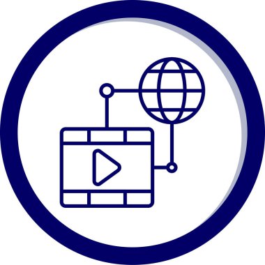 vektör lcd simgesi illüstrasyonu