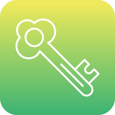 Benzersiz anahtar vektör simgesi