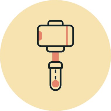 Kamera simgesinin vektör illüstrasyonu