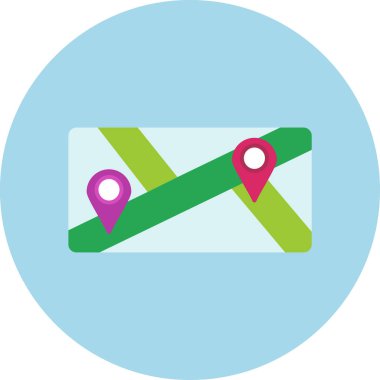 gps konum vektörü simgesi