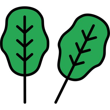 Yaprak ikonu vektör illüstrasyonu