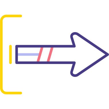 ok simgesi, vektör illüstrasyonu