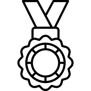 Ödül madalyası simgesi, taslak biçimi