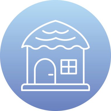 Ev. Web simgesi basit illüstrasyon