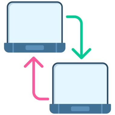 Bilgisayar. Web simgesi basit illüstrasyon