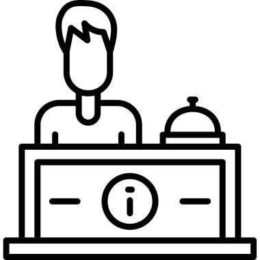 masa simgesi vektör illüstrasyonu