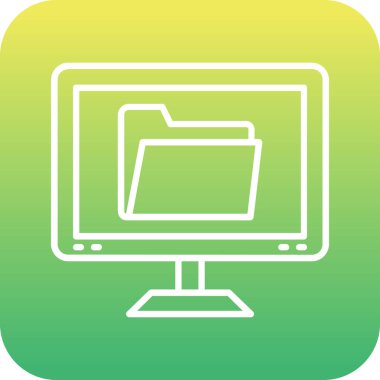 vektör bilgisayar simgesi