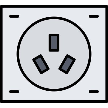 elektrik güç simgesi vektör illüstrasyonu