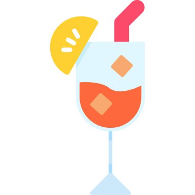 meyve suyu meyve ikonu düz stil