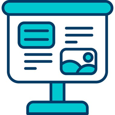 çevrimiçi reklam ağı basit illüstrasyon