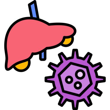 Virüs. Web simgesi basit illüstrasyon