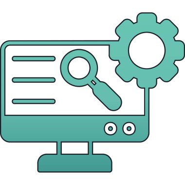 seo optimizasyon vektör simgesi