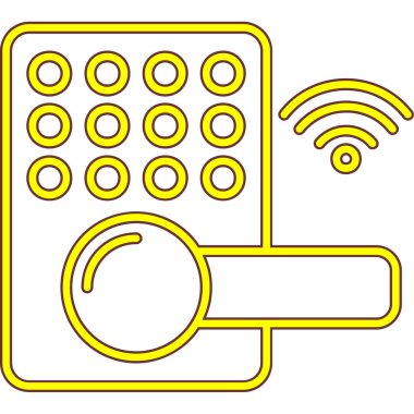 anahtar simge vektör illüstrasyon grafik tasarımı ile wifi