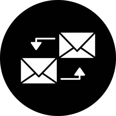 E-posta. Web simgesi basit illüstrasyon