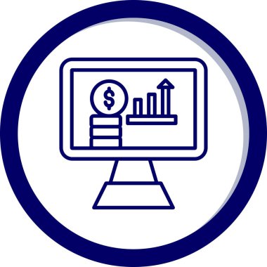 ekran simgesi, vektör illüstrasyonunu izle