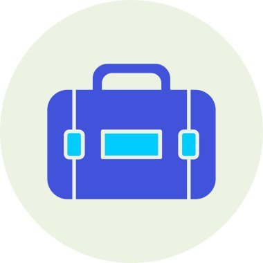 Çanta. Web simgesi basit illüstrasyon