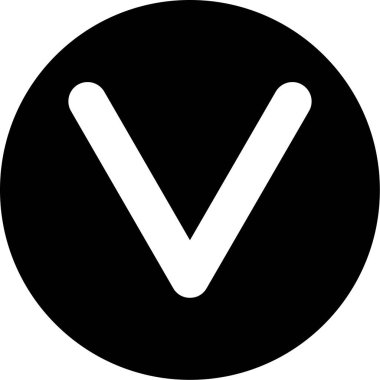 Katı biçimli ok yönü konumu simgesi