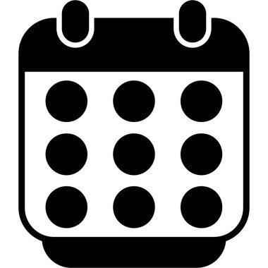 Takvim. Web simgesi basit illüstrasyon