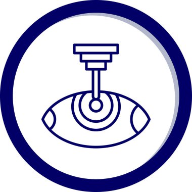 Göz simgesi vektör illüstrasyonu