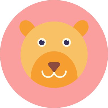 Hayvan. Web simgesi basit illüstrasyon