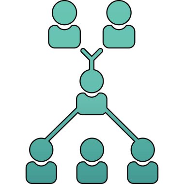 insanlar ağ bağlantısı, illüstrasyon, beyaz arkaplan üzerindeki vektör.
