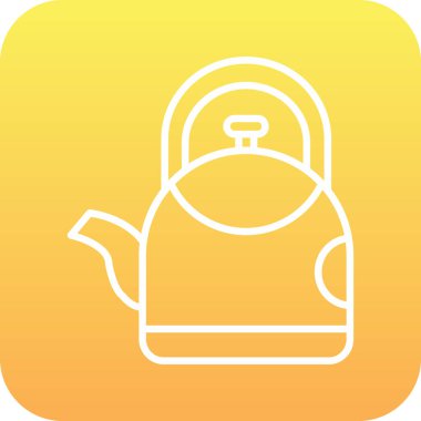 çay poşeti simgesi, vektör illüstrasyonu