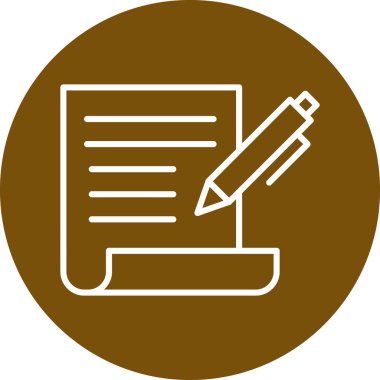 Belge simgesinin vektör illüstrasyonu