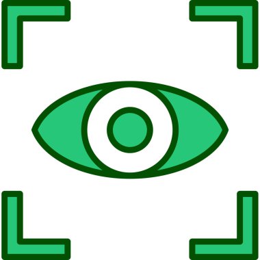 Göz simgesi vektör illüstrasyonu