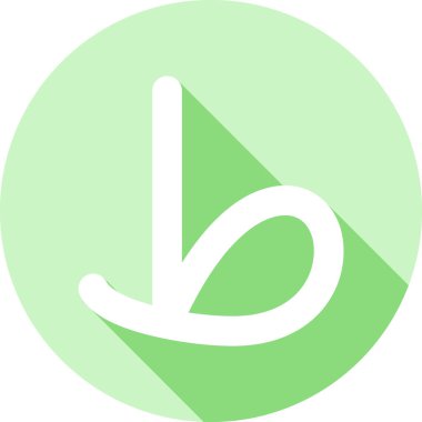 Tek yaprak simgesinin vektör illüstrasyonu