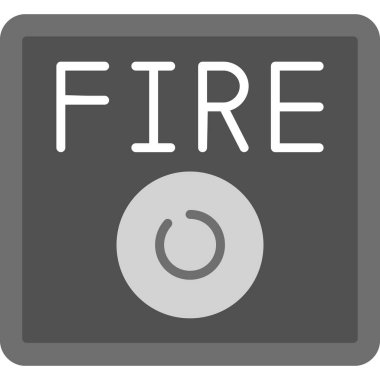 Ateş ikonu. vektör illüstrasyonu