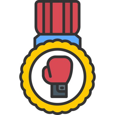 Boks eldivenleri ikon vektör çizimi tasarımı