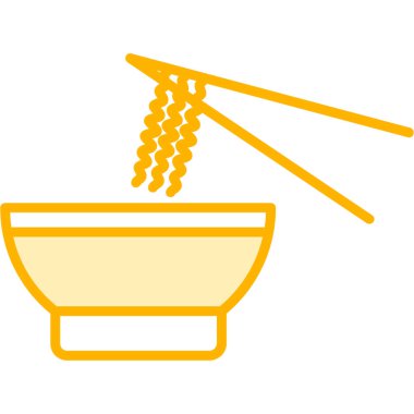 pirinç kase ikonu vektör özeti çizimi