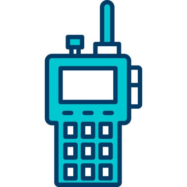 cep telefonu simgesi. hat telefon telefon vektör simgesi rengi düz izole