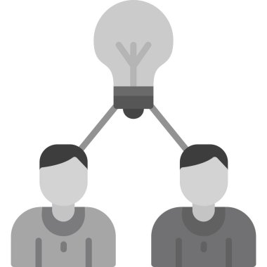 İnsanların sembolü olan insan ikonunun vektör illüstrasyonu. İnsan ve topluluk