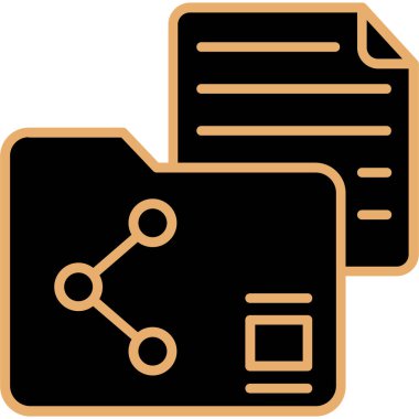 Belge. Web simgesi basit illüstrasyon