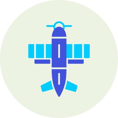 Hava gemisi. Web simgesi basit illüstrasyon