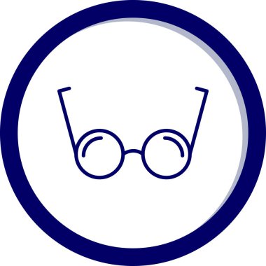 gözlük web simgesi, vektör çizim