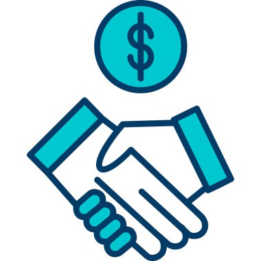 El sıkışma simgesi vektör illüstrasyonu