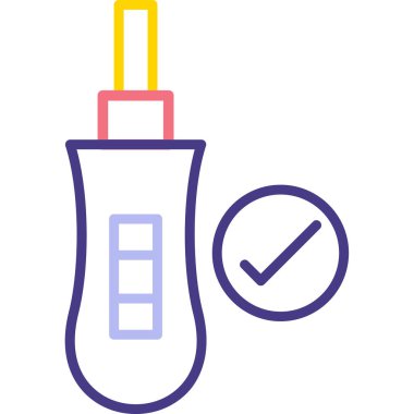 Deneme. Web simgesi basit illüstrasyon