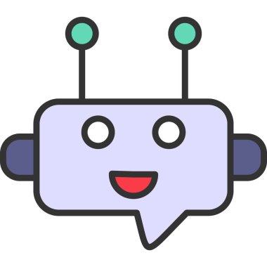 Konuş. Web simgesi basit illüstrasyon