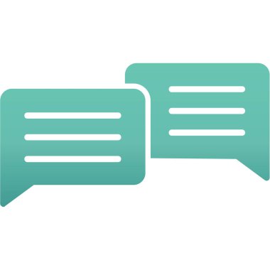 Sohbet simgesi vektör illüstrasyonu