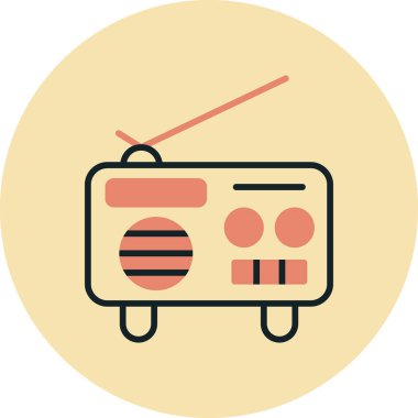 TV vektör simgesi modern basit vektör illüstrasyonu