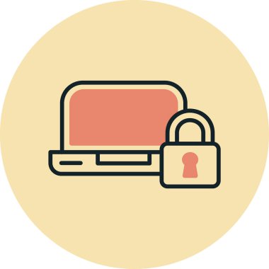 Bilgisayar. Web simgesi basit illüstrasyon